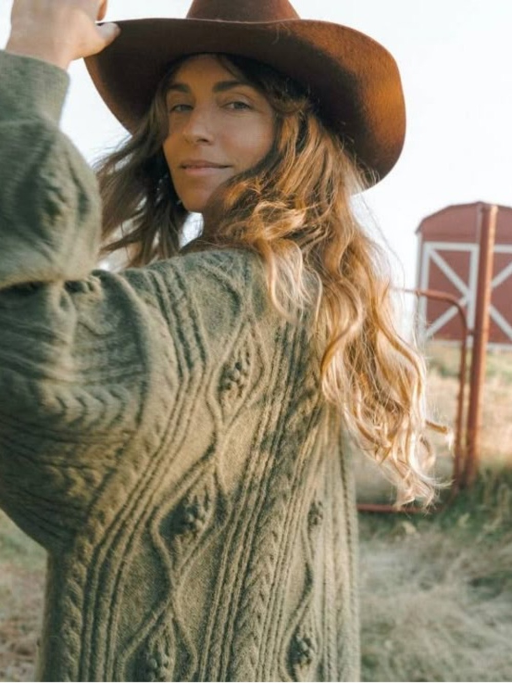 Christy Dawn Ester Cable Sweater